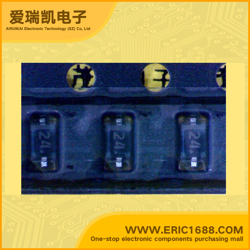 Vacant flame rain HZU24B3TRF Zener Diodes 24V 200mW/0.2W SOD323/0805-24V marking B3  24|Welcome to Eric Online Store - Shenzhen ERIC Electronics Co., Ltd.